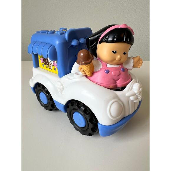 Fisher-Price Little Mia and Blue Ice Cream Truck Cream Cone 2003 Works - Picture 1 of 11